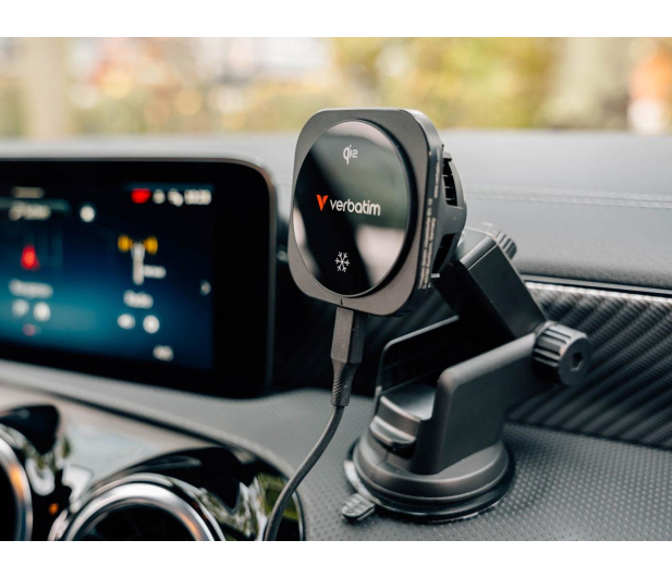 Verbatim Charge ´n´ Drive Qi2 Magnetic Wireless Car Charger - 1340211 - zdjęcie 5